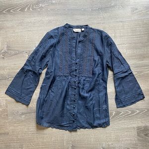 Kenar cotton silk blend blouse